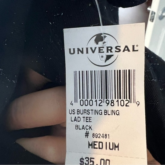Universal Studios Florida Black & Silver Short Sleeve Top - Picture 7 of 8